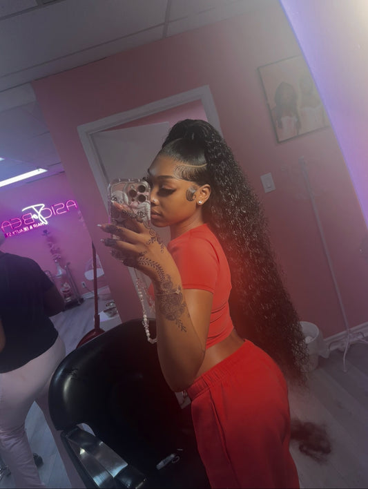 Burmese Curly Frontal wig
